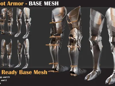  20 Foot Armor BASE MESH - VOL 16 3D model