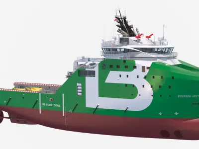 Anchor Handling Tug Supply Vessel BOURBON ARCTIC 3D model