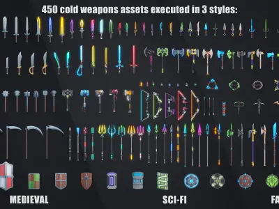 Ultimate Stylized Weapons Low-poly 3D model