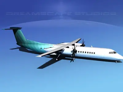 Dehaviland DHC-8 400 Corporate 4 3D model