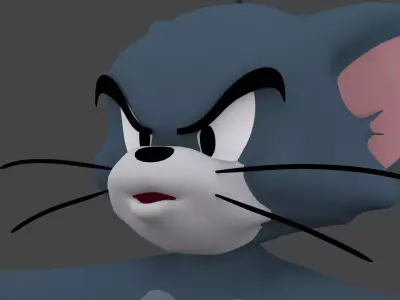 TOMZ-003 Rigged Tom Cat 3D model