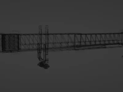 Jetway for MSFS Xplane and flight simulator Low-poly 3D model