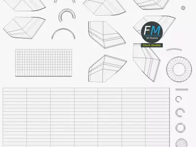 Missiles and bombs collection Free low-poly 3D model