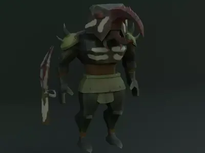 Low Poly Stylized Monster - Mutated Bettle Low-poly 3D model