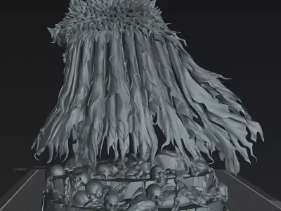 Shattered Blade Superior  Demon Warlord STL 3D print model
