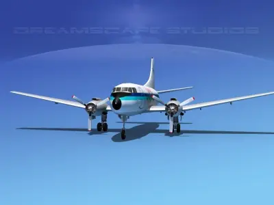 Martin 404 Flamingo 3D model