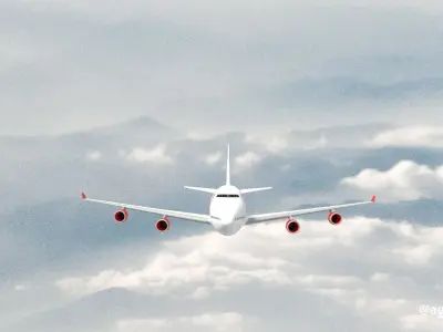 3D Boeing 747-400 Lion Air 3D model