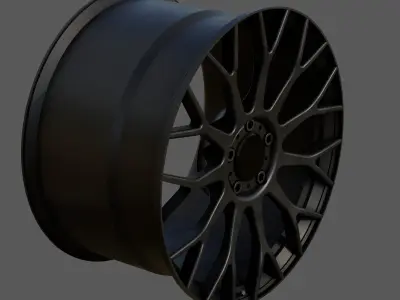 High-Performance Multi Spoke Alloy Wheel 3D model