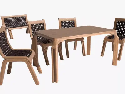 Garden Set 0001 Free 3D model