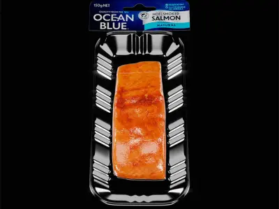Hot Smoked Salmon 3D model