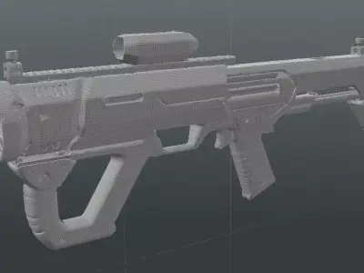 Sci-Fi Energy Launcher  Sci-Fi Gun 3D model