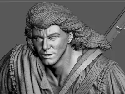 Hawkeye The Last of the Mohicans 3D print model