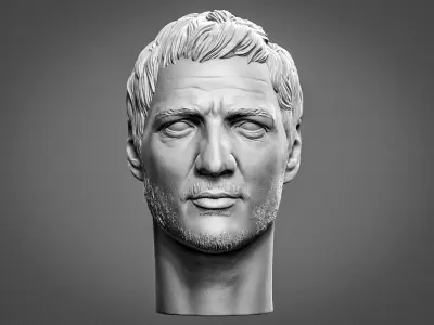Pedro Pascal from the Mandalorian 3D print model