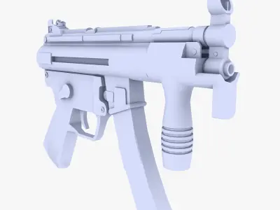 MP5K Submachine Gun Low-poly 3D model buy
