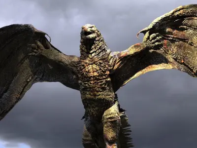 Reptilian Archon Dragon 2  3D model