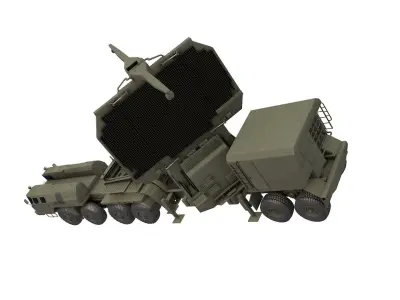 64N6 Tombstone  64N6E2 radar 3D model