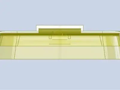 Amber truck lens 3D model