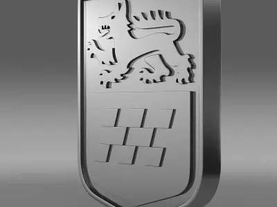 GTA Chrome logo 3D model