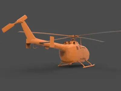 BO 105 3D print model