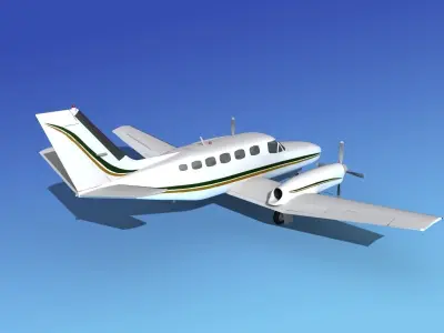 Cessna 441 Conquest II V04 3D model