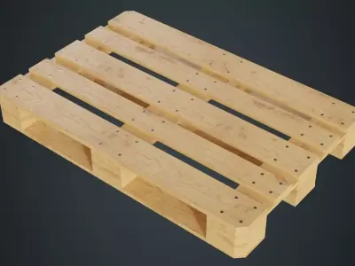 Pallet 1A Low-poly 3D model