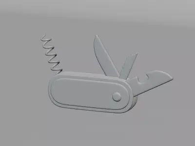 Pocket Knife Low-poly 3D model purchase