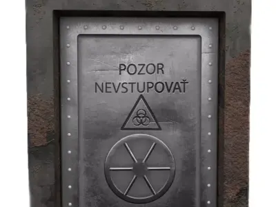 Armored Doors Free 3D model