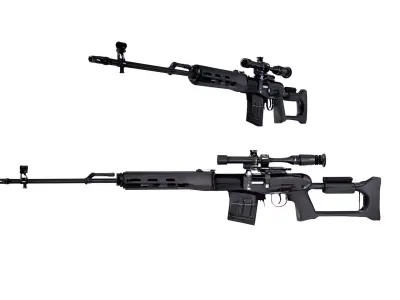 Dragunov Sniper Rifle 3D model