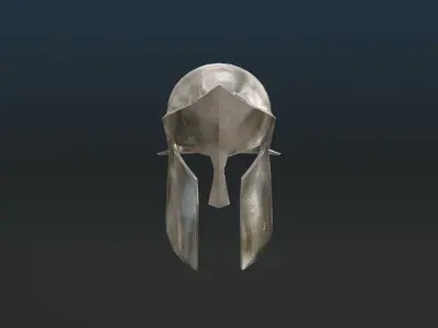 Fantasy Knight Helmet - medieval helmet Low-poly 3D model