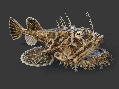 Monkfish Animated 3D model