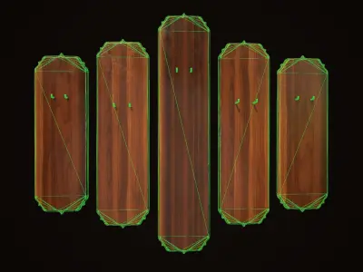 Stands for flinlock katars Free low-poly 3D model