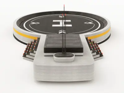 Sci-Fi Landing Pad 02 3D model