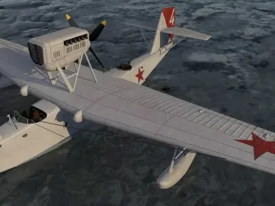 Beriev MBR-2M-17 3D model