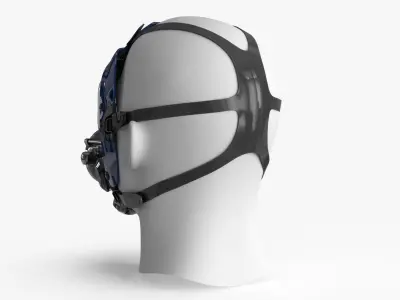 Scuba Diving Mask Low-poly 3D model
