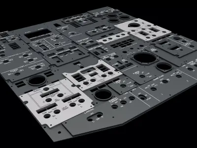 Boeing 737 Overhead Panels 3D print model