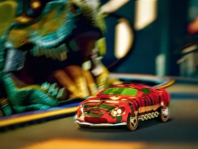 Fiery Tires - Dragon King - Hotwheels car Free 3D model