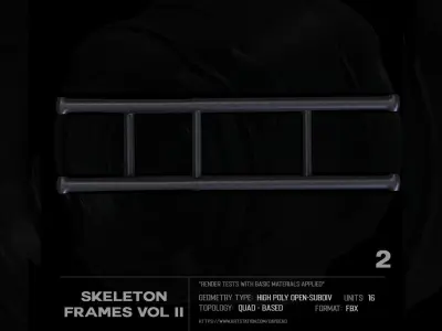 16 Skeleton frames Vol II SUBD 3D model