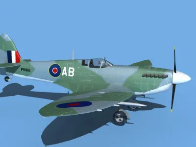 Supermarine Spitfire Mk VIIIb V04 3D model