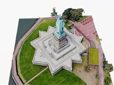 Statue of Liberty Low-poly 3D model