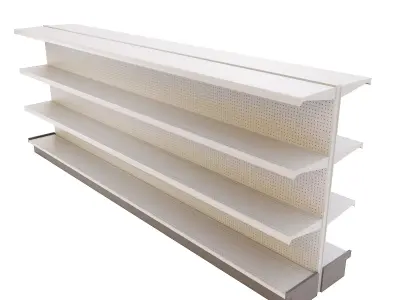 Supermarket Aisles Low-poly 3D model