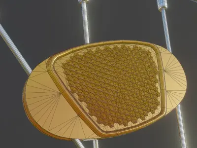 Wheelchair Wheel with Procedural PBR Material Setup 3D model