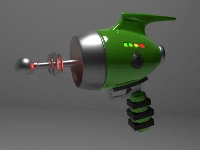 Blaster gun Scifi 3D model