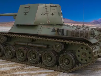 Tank Type 3 Ho Ni III Japan Mental Ray 3D model