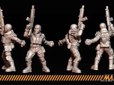 Militia 3D print model