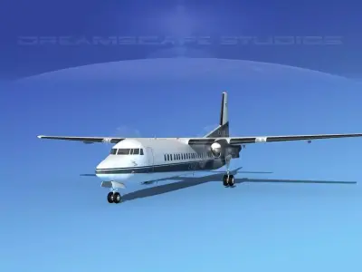 Fokker F-60 Everette Charter 3D model