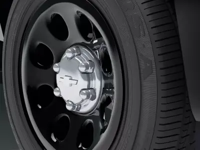 Chevrolet Tahoe Police Wheels 3D model