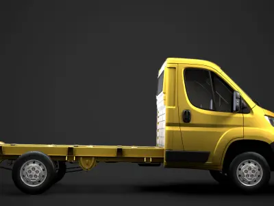 Peugeot Boxer Chassis Truck Single Cab 3450WB 2020 3D model