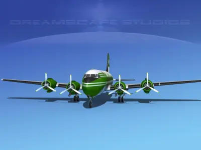 Douglas DC-4 Ohara Charters 3D model