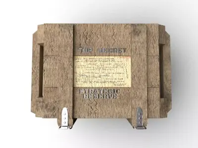 Military Box Low-poly 3D model