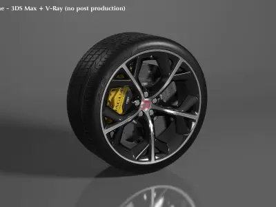 Jaguar F-Type R Wheel Free 3D model